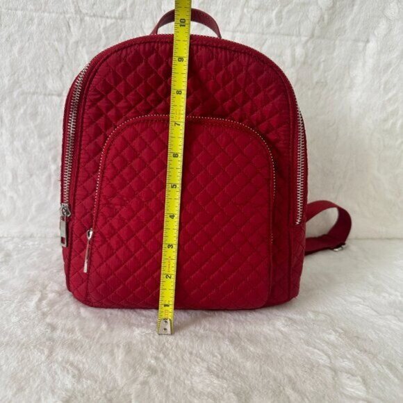 New Cynthia Rowley Quilted Mini Red Backpack with matching wallet - Picture 9 of 10